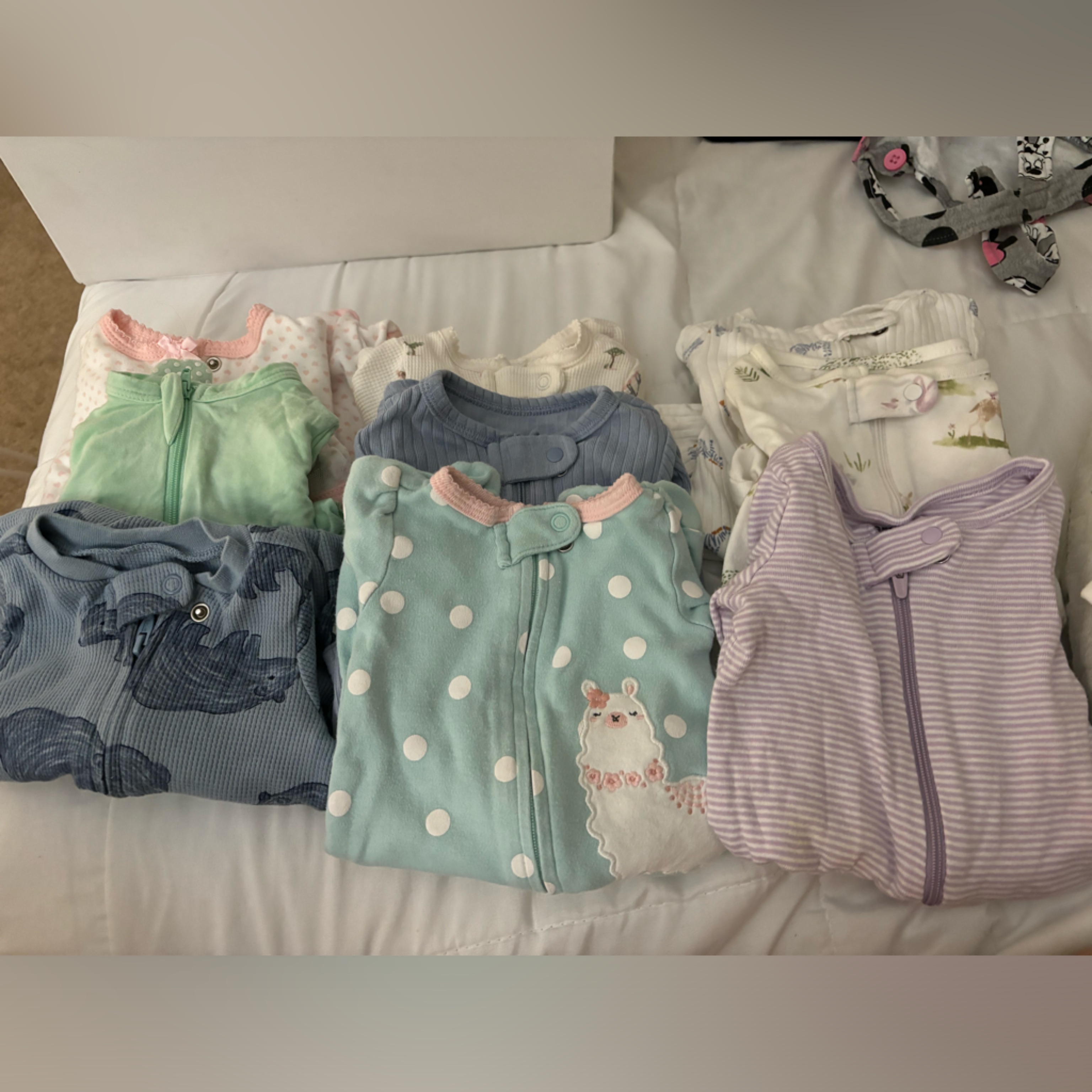 9 Baby Sleepers  Carters And Other Brands